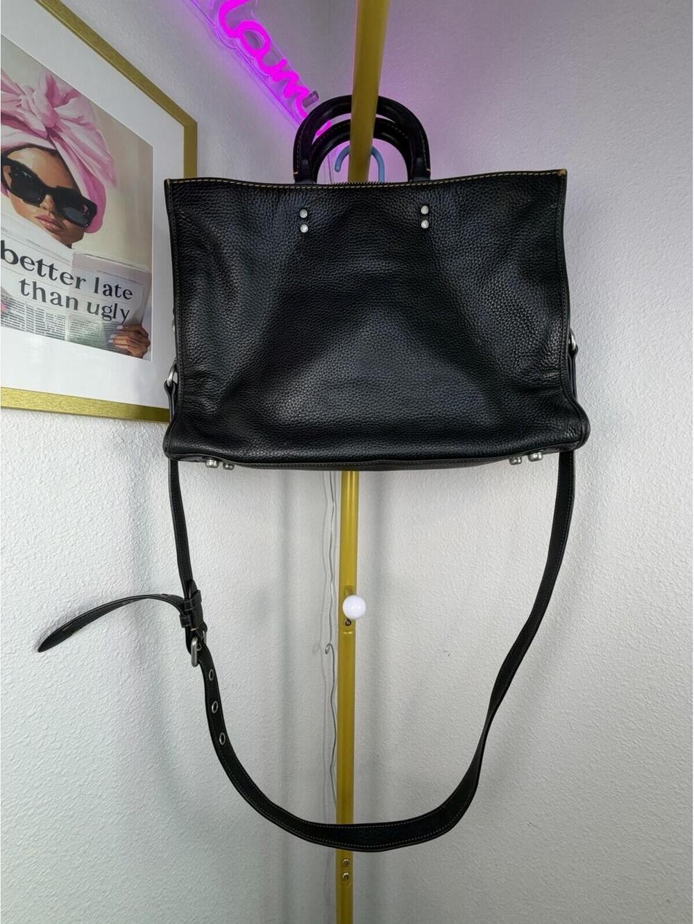Coach 1941 Black Rogue 25 Laptop Shoulder Bag Pre-Owned - H1880-11104